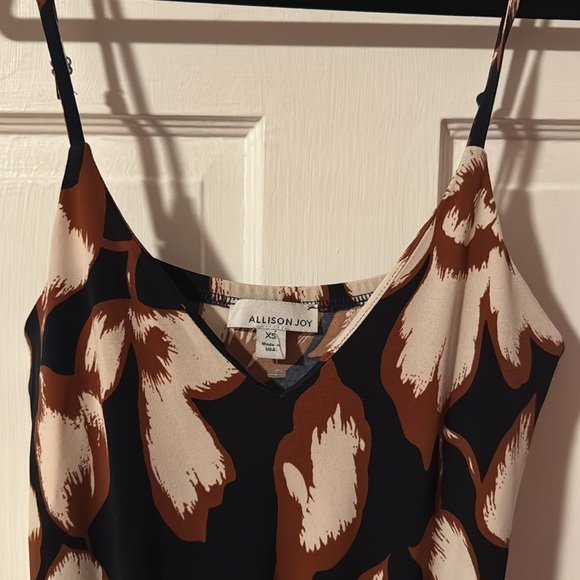 Allison Joy NWT Evereve Sleeveless Millie Maxi Dress Size XS Navy/Gold/White - Picture 7 of 13